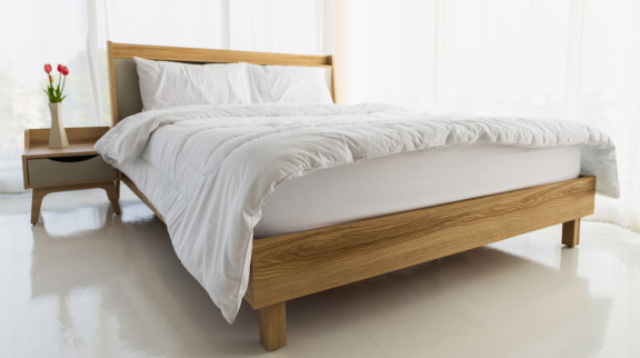 Bett aufbauen: